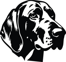 Redbone Coonhound portrait