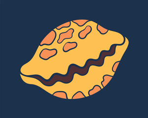 Seashell vector doodle concept