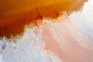 Abstract patterns on vibrant colours