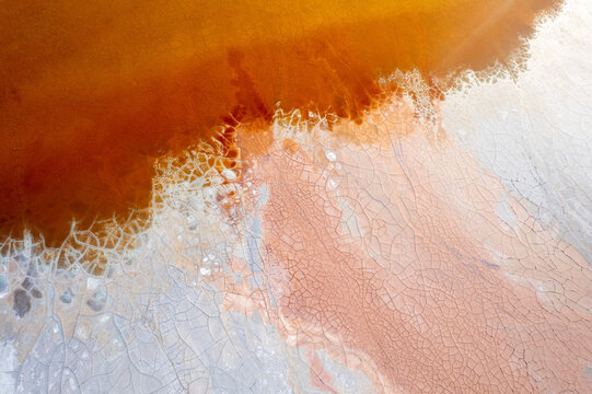 Abstract patterns on vibrant colours