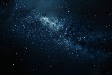 Fototapeta premium Starry night sky, dark background, many stars, black color