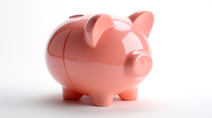 Piggy bank isolated on white background. 