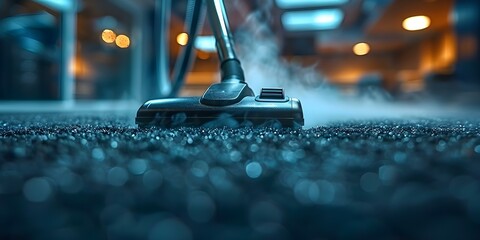 Vacuum Cleaner Closeup for Household Cleaning or Maintenance Concepts. Concept Household Cleaning, Maintenance, Vacuum Cleaners, Closeups, Cleaning Concepts - obrazy, fototapety, plakaty