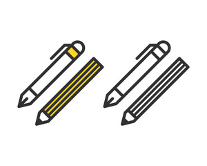 シンプルなシャーペン、鉛筆のイラスト