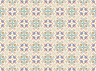 Luxurious vintage-looking seamless pattern.