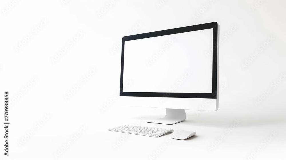 Poster Screen display on a white background isolated from the background