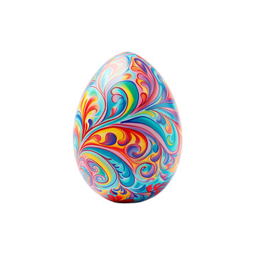 easter egg isolated on transparent background
