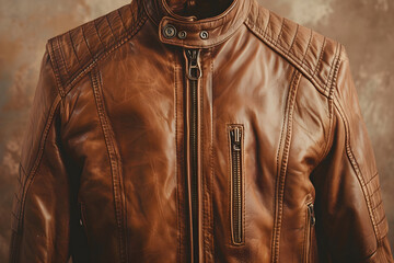 Stylish and Durable Men's Leather Jakcet in Biker Style - A Perfect Mix of Fashion and Functionality