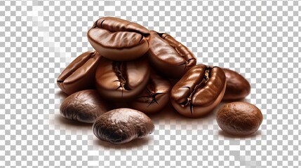 Realistic modern coffee beans for your advertisement