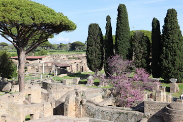 Ruins in Ostia Antica in Rome, Italy - 770995479