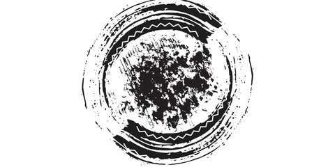 Drift background monochrome with texture wheel marks and drift in skidding, rounded tire marks. Vector isolated texture. Drift background illustration brush 