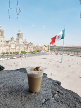 coffee in mexico in zocalo