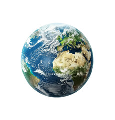 earth isolated on transparent background 