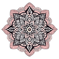 Mandala para colorear lineas de dibujo