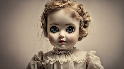 A haunted doll with eyes that seem to follow your every move.	