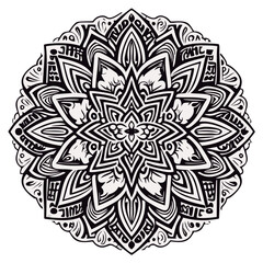 Mandala para colorear lineas de dibujo