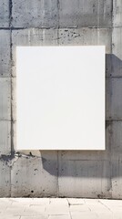 Minimalist Poster on Concrete Wall Generative AI
