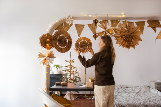 christmas stars , paper decorations 