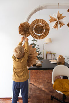 christmas stars , paper decorations 
