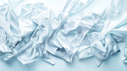 Illustration of Crumpled Plastic Sticky Tape