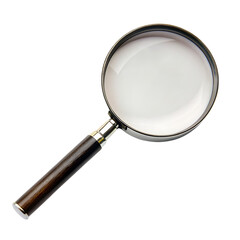 Fototapeta premium realistic illustration of magnifier with black plastic handle