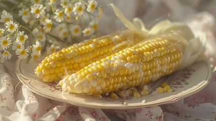 Sweet Corn maize farm fresh buttered corn