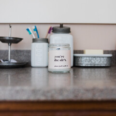 bathroom counter