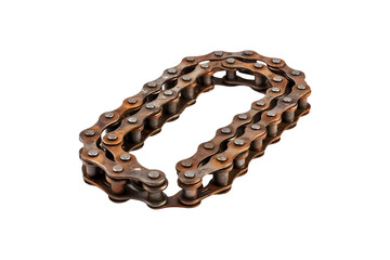 Bicycle Chain isolated on transparent background, PNG Cutout