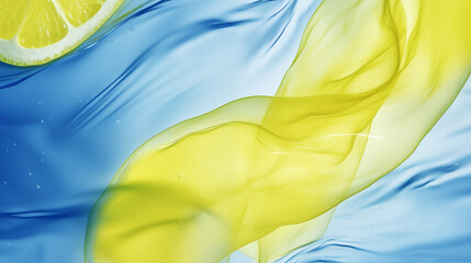 fresh yellow and blue background
