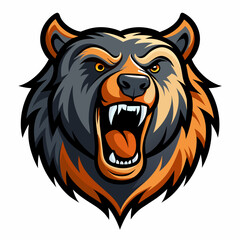 silhouette, teeth, dog, nature, grizzly