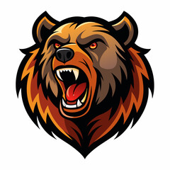 silhouette, teeth, dog, nature, grizzly