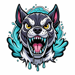 head, animal, vector, wolf, tattoo, tiger, lion, wild, illustration, dog, cartoon