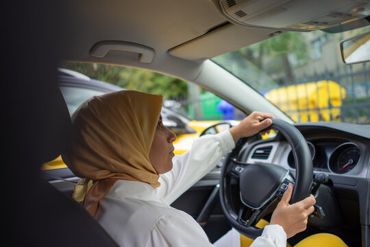Muslim Woman Driving