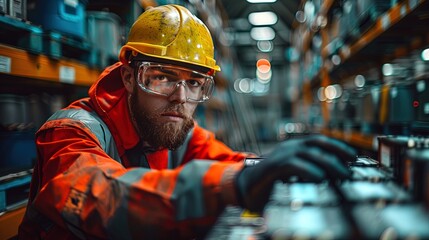 Workers wearing protective gear handling batteries for safe dismantling and recycli