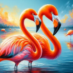 Modern Love: Flamingo Duo