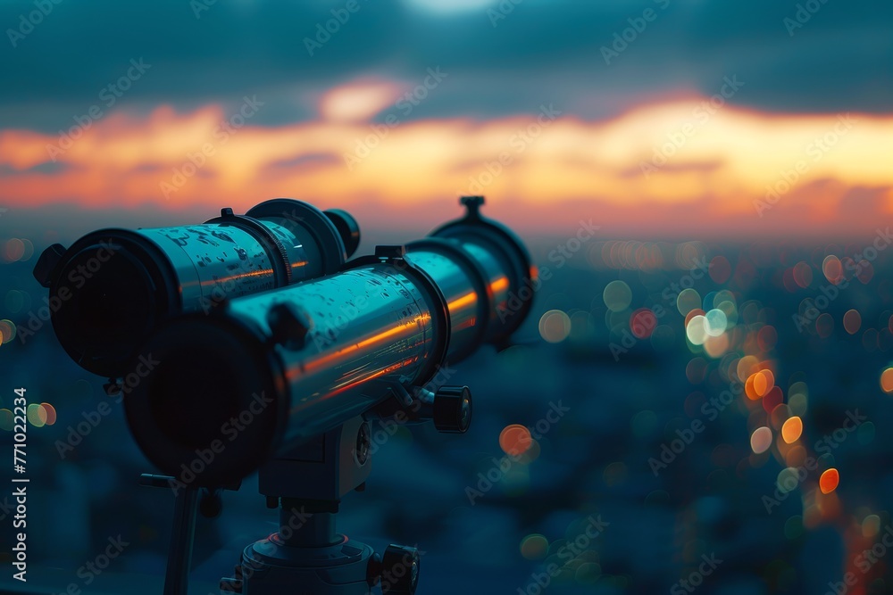 Poster astrophotography: capturing the cosmos in low light with telescope and styleraw mode generative ai