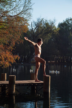 stretching on the morning