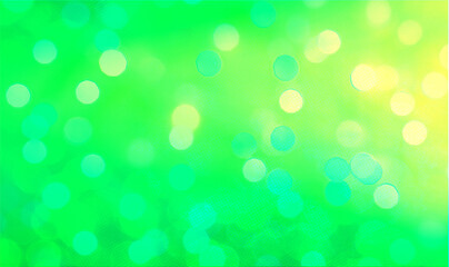 Obraz premium Green bokeh background banner for Party, greetings, poster, ad, events, and various design works