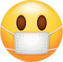 Face Wearing Medical Mask Emoji Icon