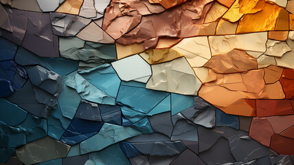 Vibrant hues on a mesmerizing abstract wall