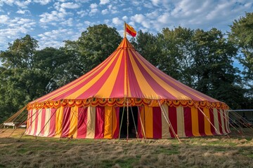Majestic Circus Big Top Tent Generative AI