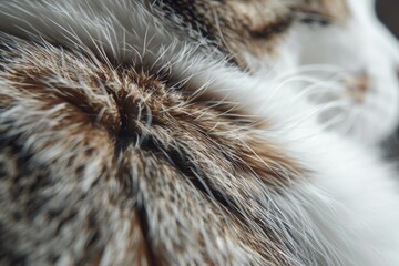Curious Cat's Close-Up: A Whiskered Wonder Generative AI - obrazy, fototapety, plakaty