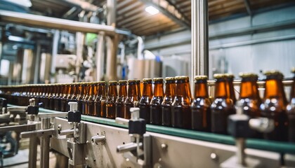 Naklejka premium Robotic Brewing: High-Tech Brewery Ensuring Efficient and Consistent Beer Production