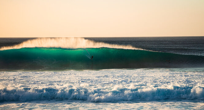 surfing at pipeline, Hawaii