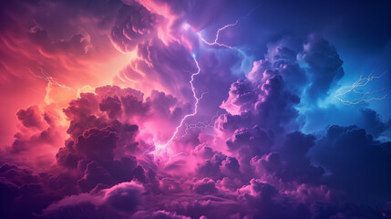thunder lightning and storm