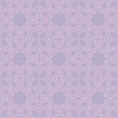 Elegant very beautiful purple and white seamless pattern. Ornamental style tribal ethnic background