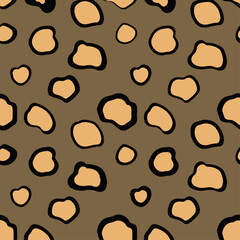 Vector illustration set of animal seamless prints. Wild animal seamless pattern collection. Vector leopard, cheetah, tiger, giraffe, zebra, snake skin texture set for fashion print design,