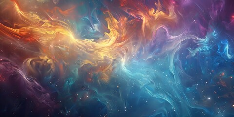 Ethereal colorful abstract background or texture