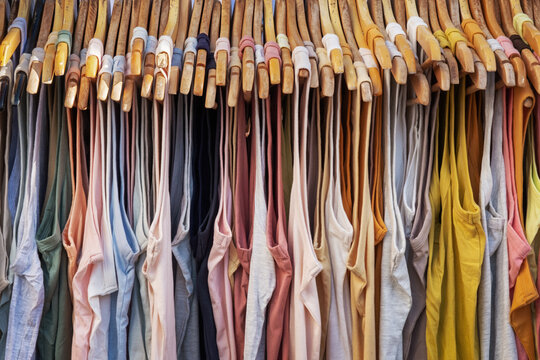 T Shirts on hangers