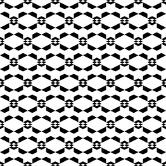 Seamless pattern. Trapeziums, rhombuses, figures ornament. Geometrical backdrop. Polygons motif. Geometric wallpaper. Abstract background. Digital paper, textile print, web design. Vector artwork